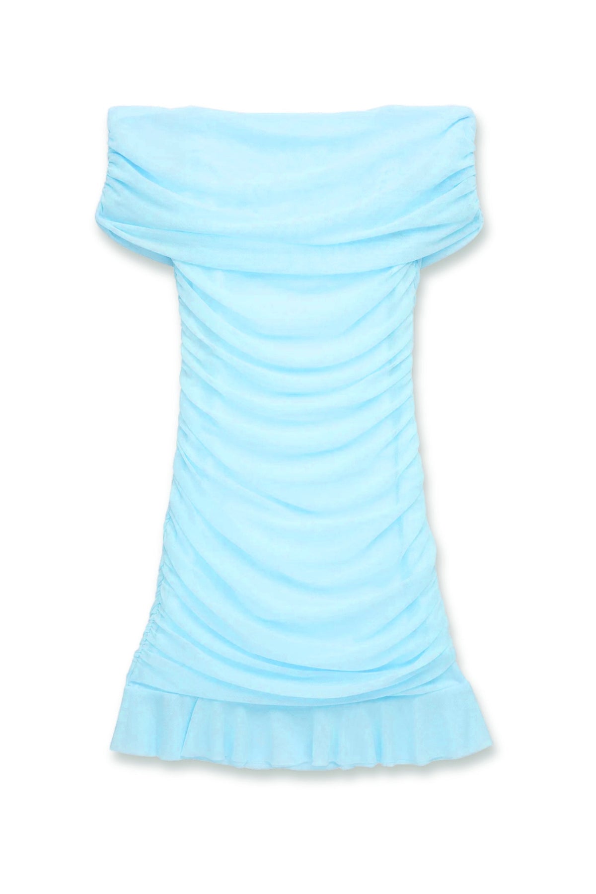TWEEN RIVER MESH OFF SHOULDER PARTY DRESS