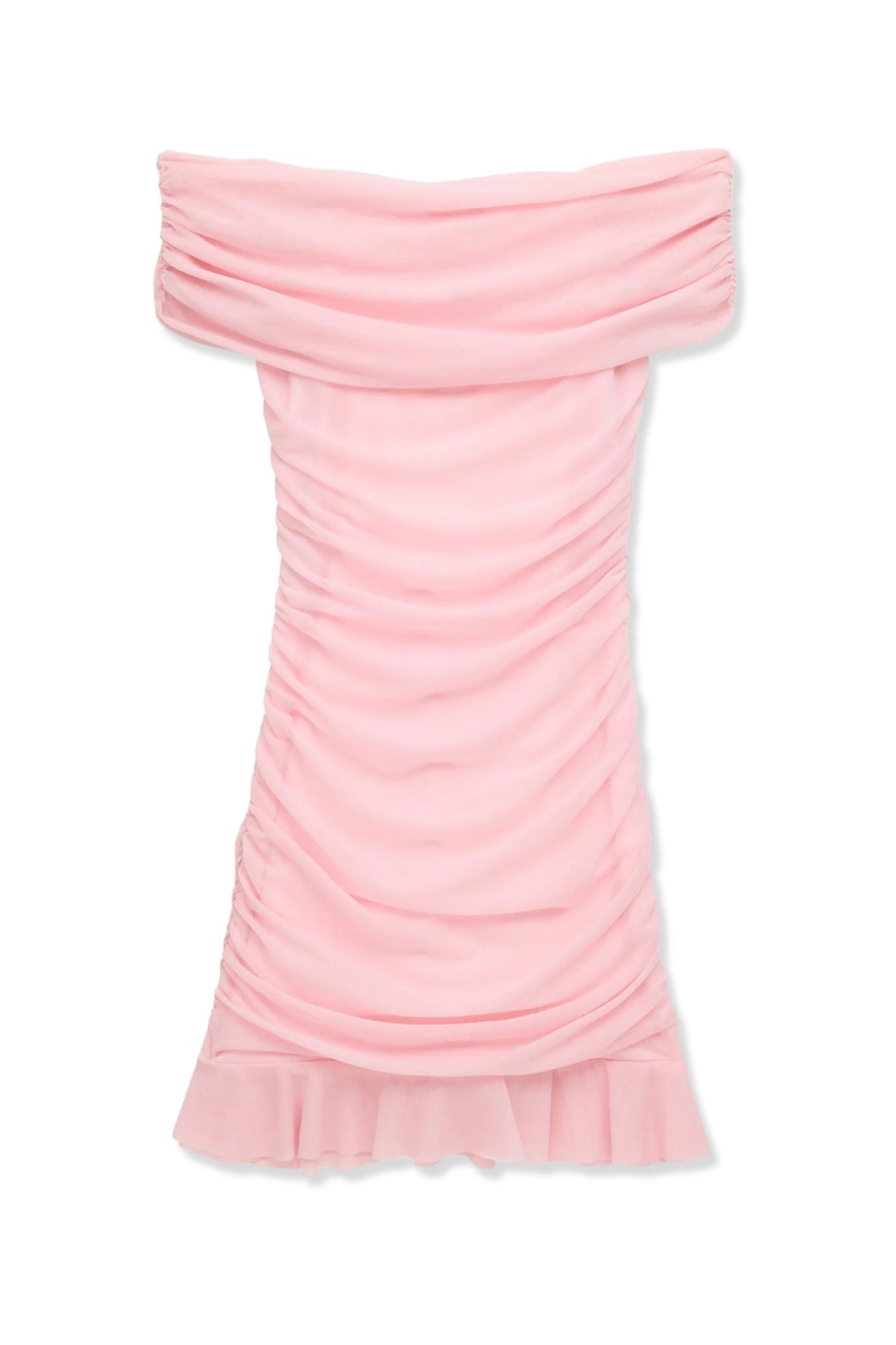 TWEEN RIVER MESH OFF SHOULDER PARTY DRESS