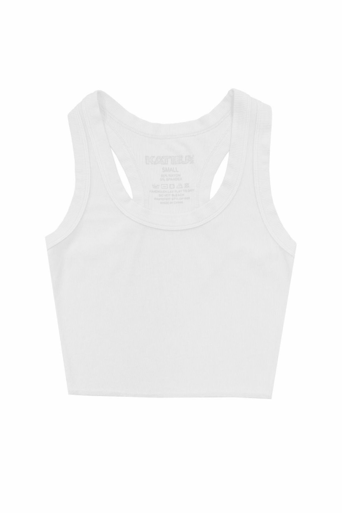 TWEEN LIVI RIBBED TANK SOLIDS