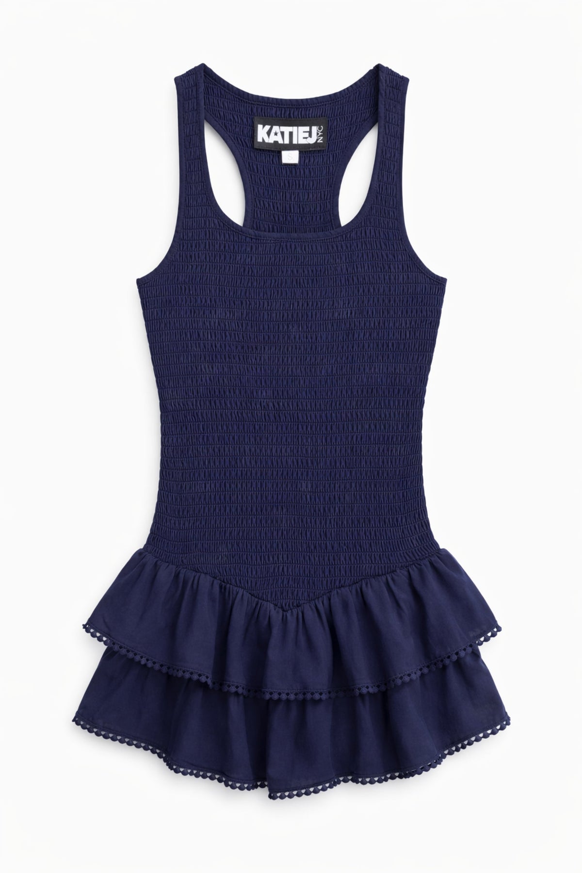 TWEEN VALLIE SOLID RACER BACK RUFFLE DRESS
