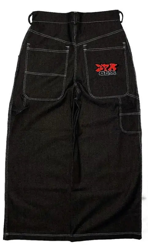 Y2K Streetwear Baggy Jeans Men Hip Hop Vintage Wide Leg Pants