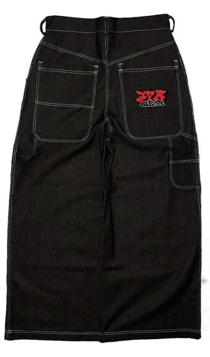 Y2K Streetwear Baggy Jeans Men Hip Hop Vintage Wide Leg Pants