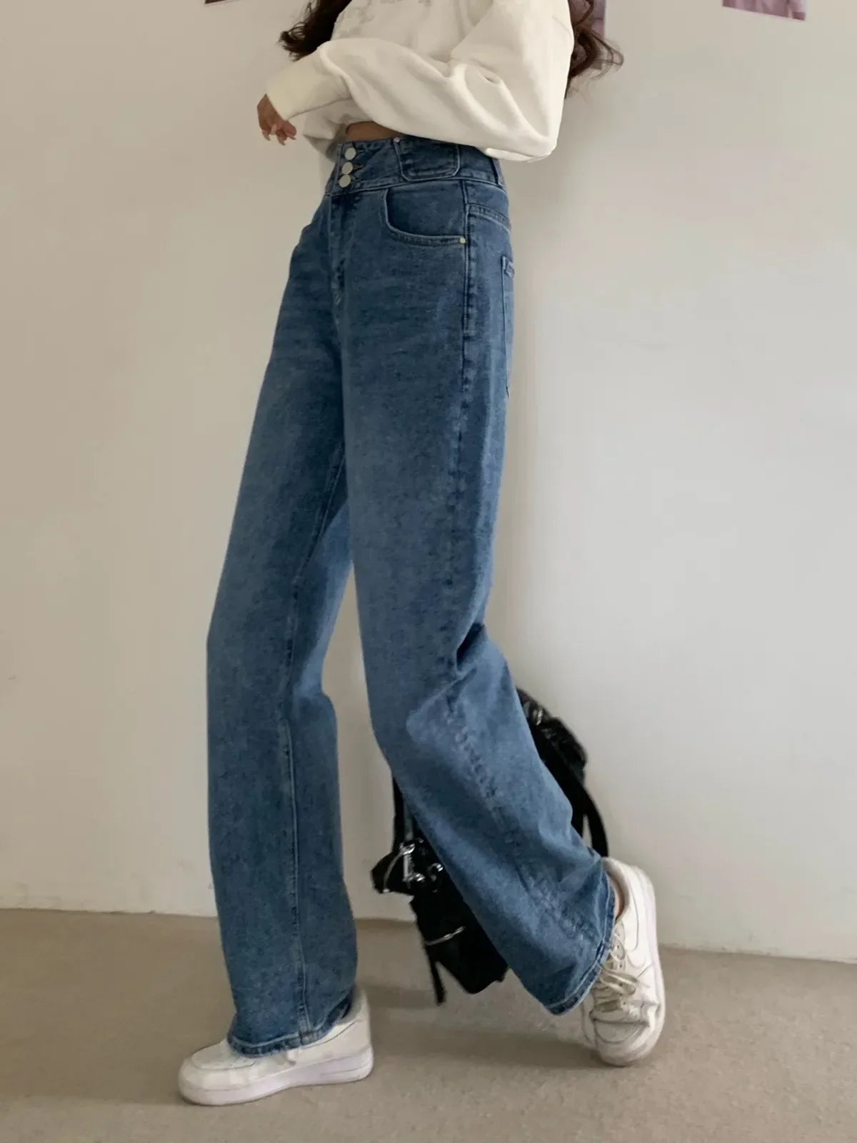 DressBetty - 2024 Streetwear Classic Full-Length Denim Pants for Women
