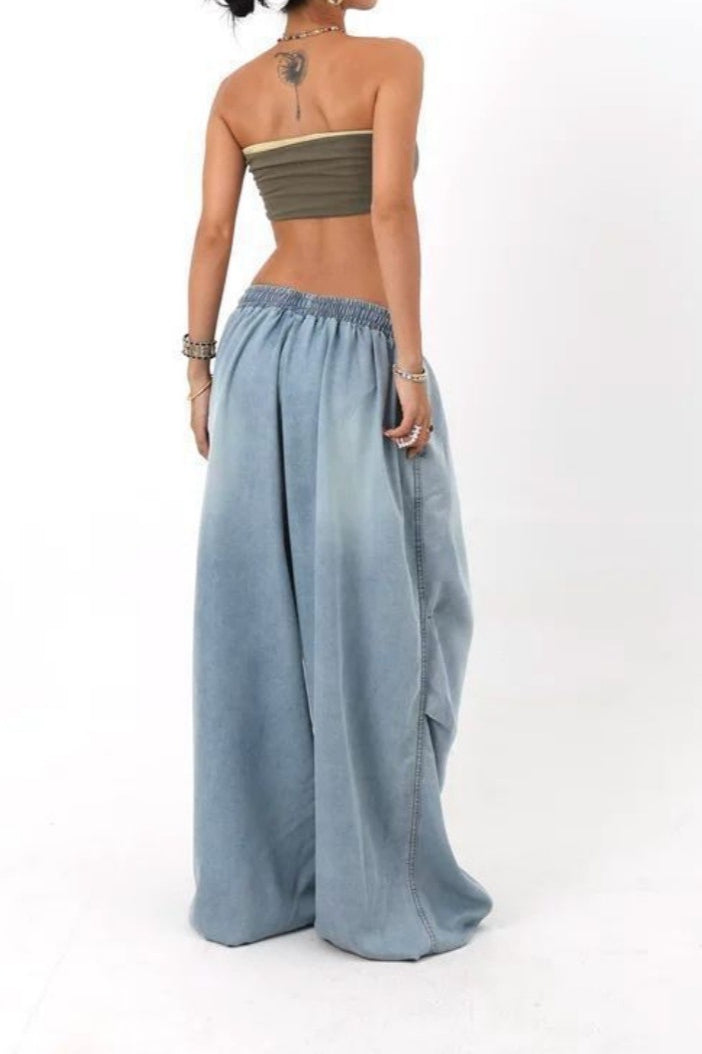 Loose Fit Wide Leg Street Jeans