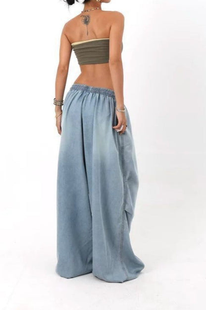 Loose Fit Wide Leg Street Jeans