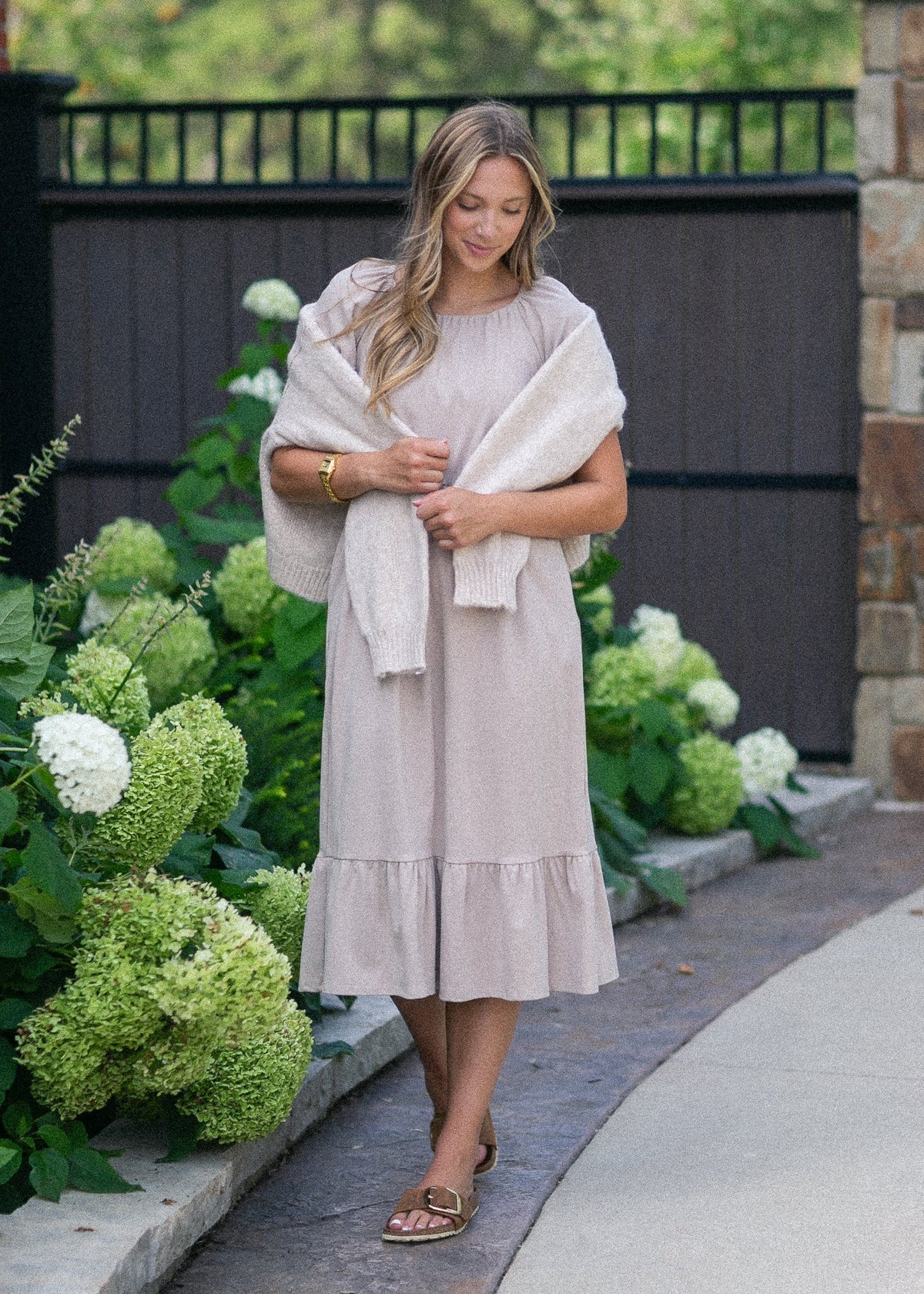 Amy Puff Sleeve Midi Dress - FINAL SALE