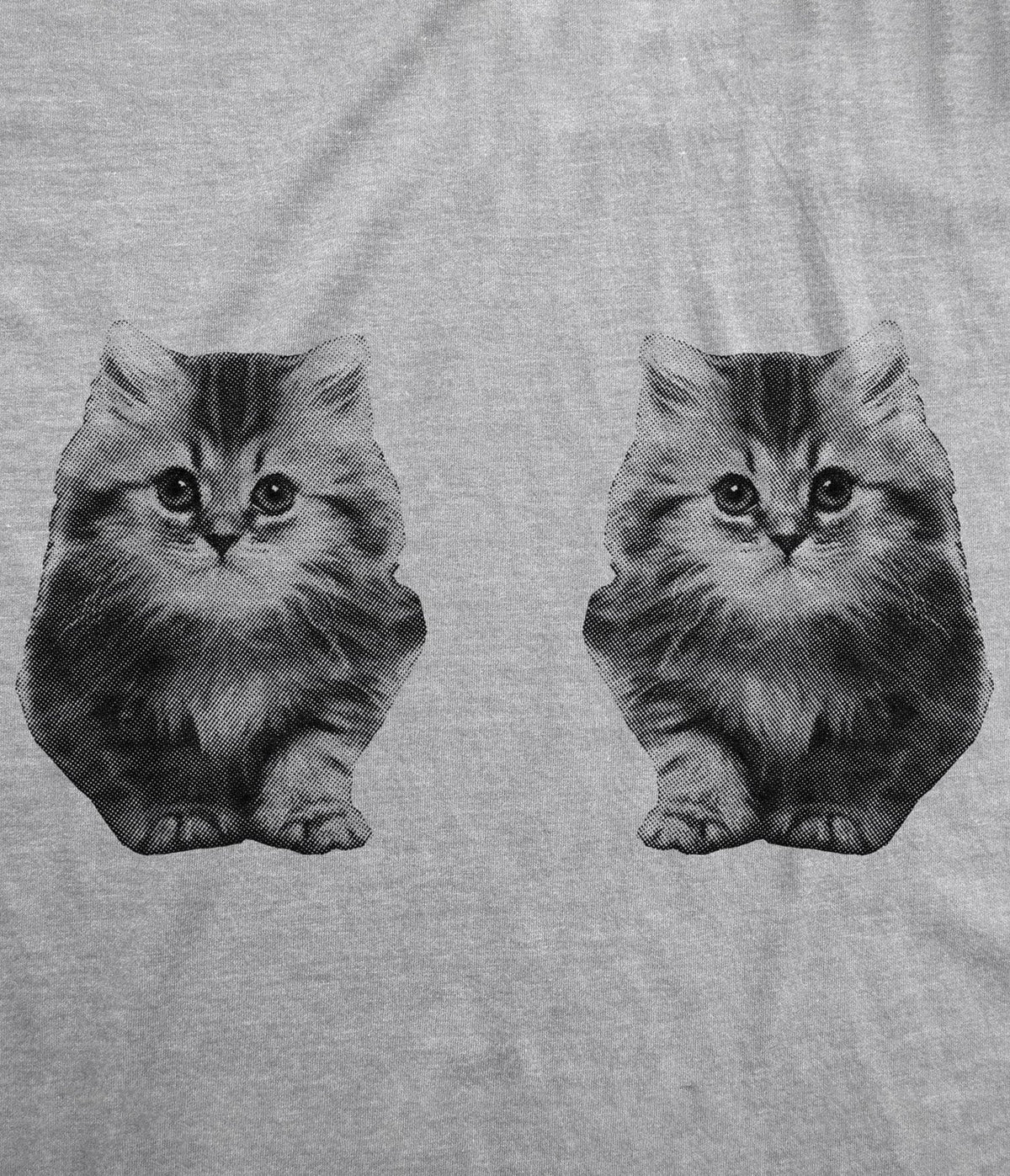 Ask Me About My Kitties Flip Fitted Graphic Tee