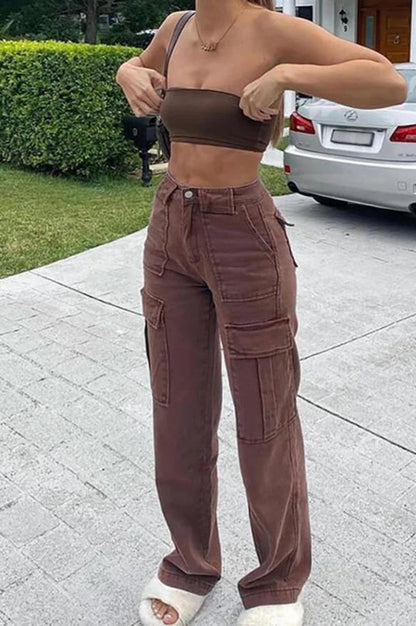 High Waist Loose Denim Jeans