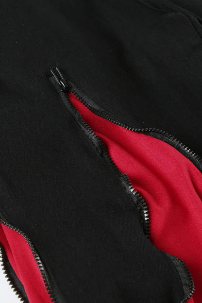 Harajuku Patchwork Wide Fit Jeans