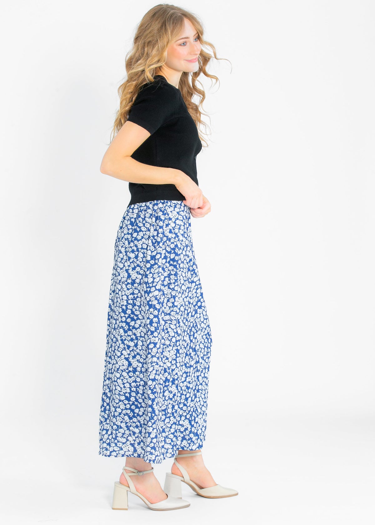Braylyn Floral Midi Skirt - FINAL SALE