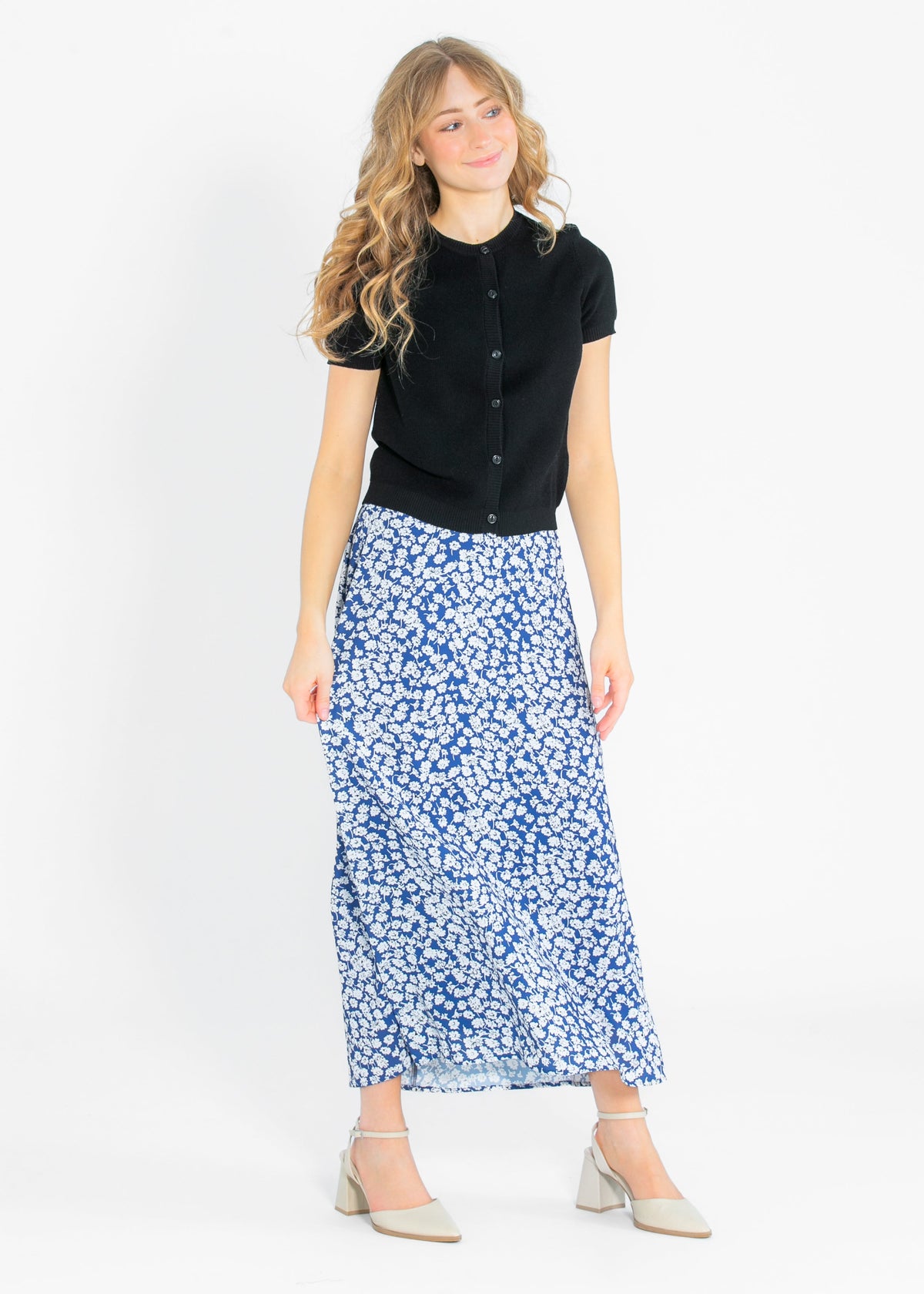 Braylyn Floral Midi Skirt - FINAL SALE
