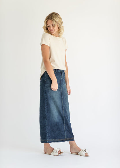 Bria Long Denim Maxi Skirt - FINAL SALE