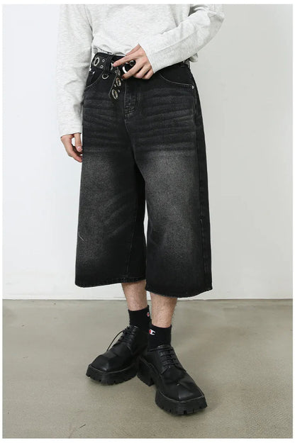 Vintage Y2K Loose Cropped Jeans