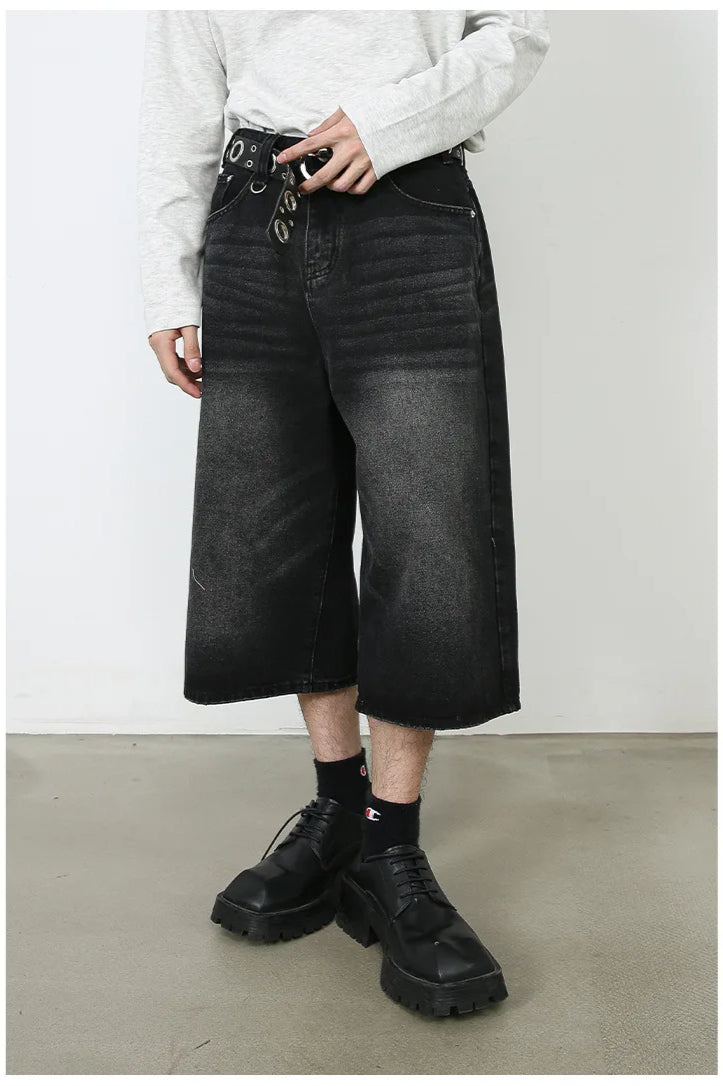 Vintage Y2K Loose Cropped Jeans