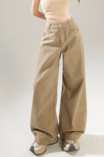 Vintage High Rise Wide Leg Long Jeans