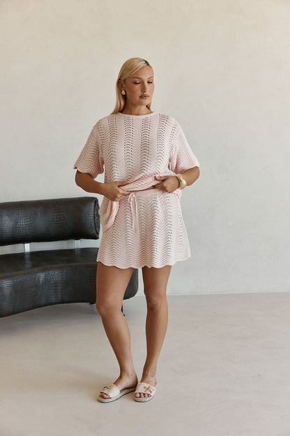 Leah Skirt - Blush