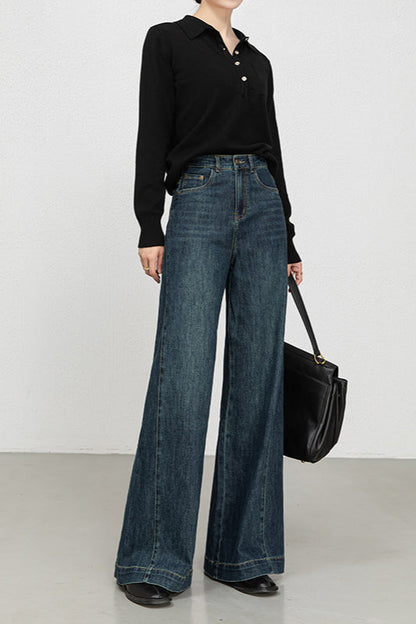 High Waist Loose Wide Leg Jeans