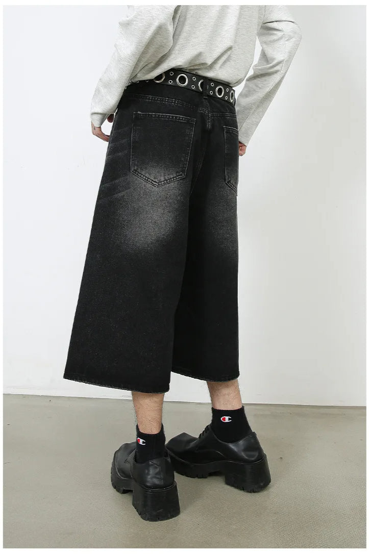 Vintage Y2K Loose Cropped Jeans