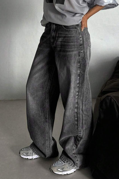 High Waist Vintage Relaxed Jeans