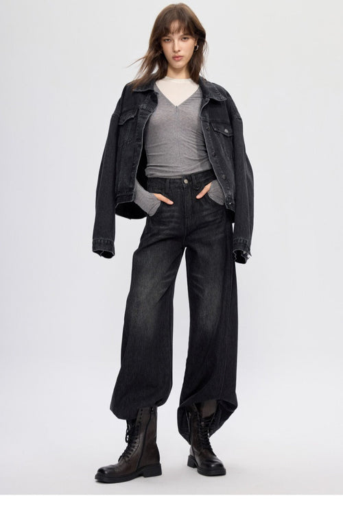 Vintage Relaxed Banana Fit Long Jeans