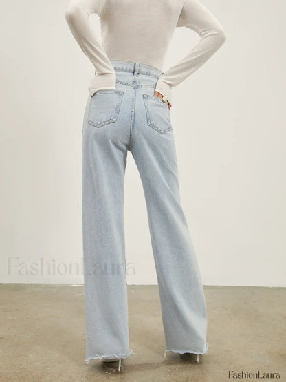 Denim Straight Graceful Leg Jeans
