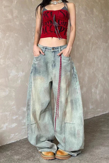 Oversized Dyed Street Jeans