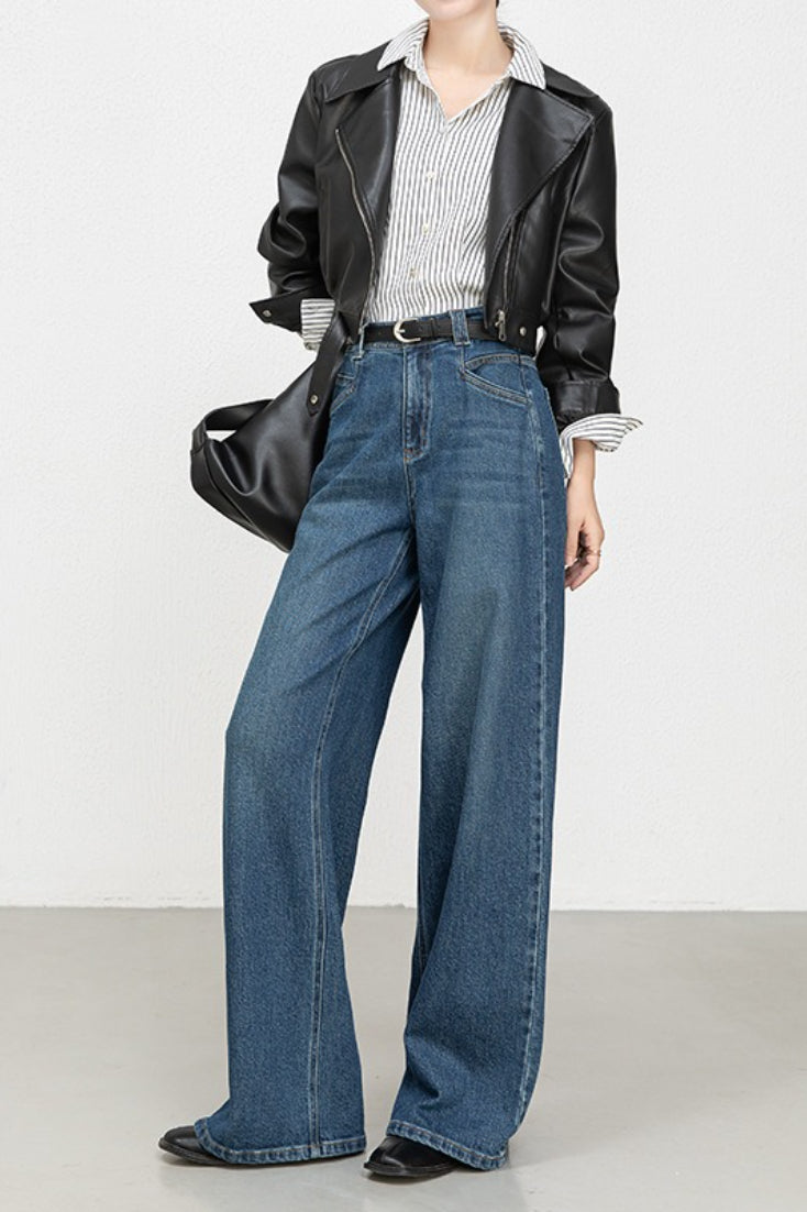 High Waist Stretch Floral Flare Jeans