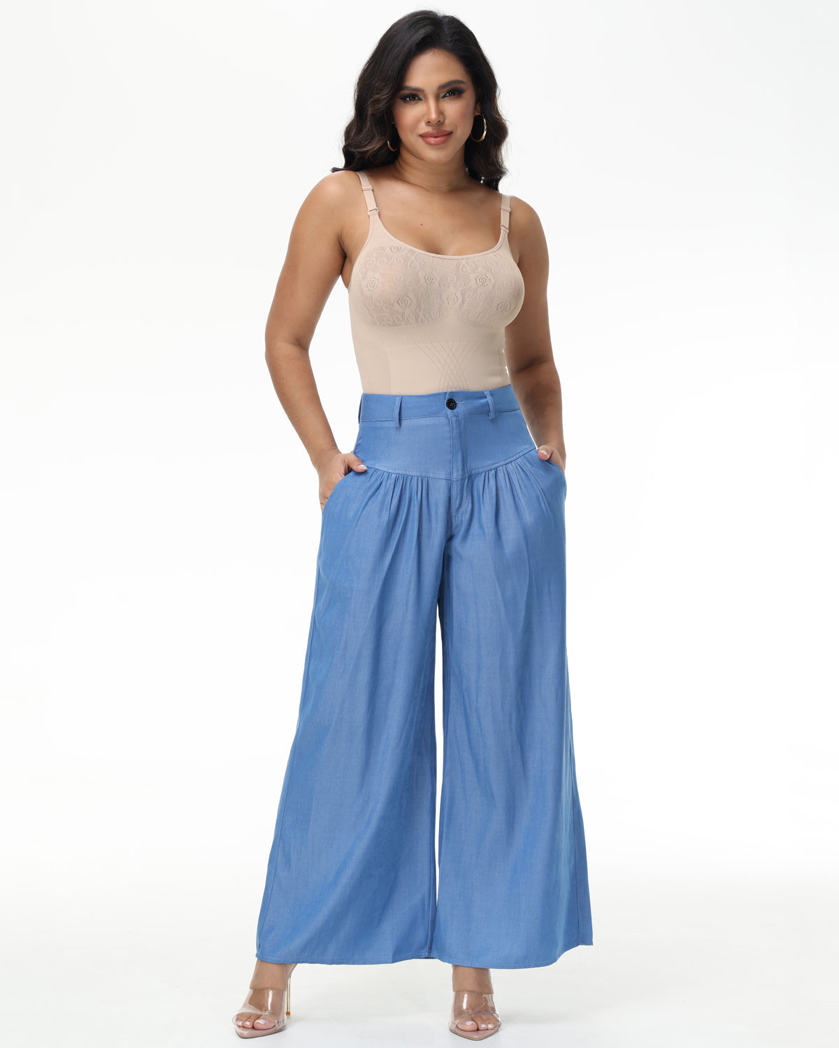Wide Leg Casual Floor Loose Spring Skirt Trousers