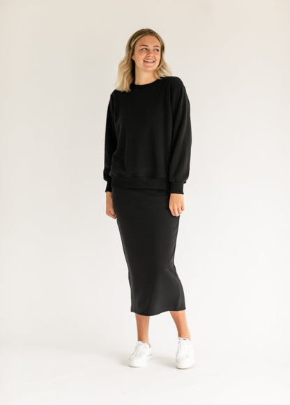 Essential Sweatshirt Skirt Set - FINAL SALE