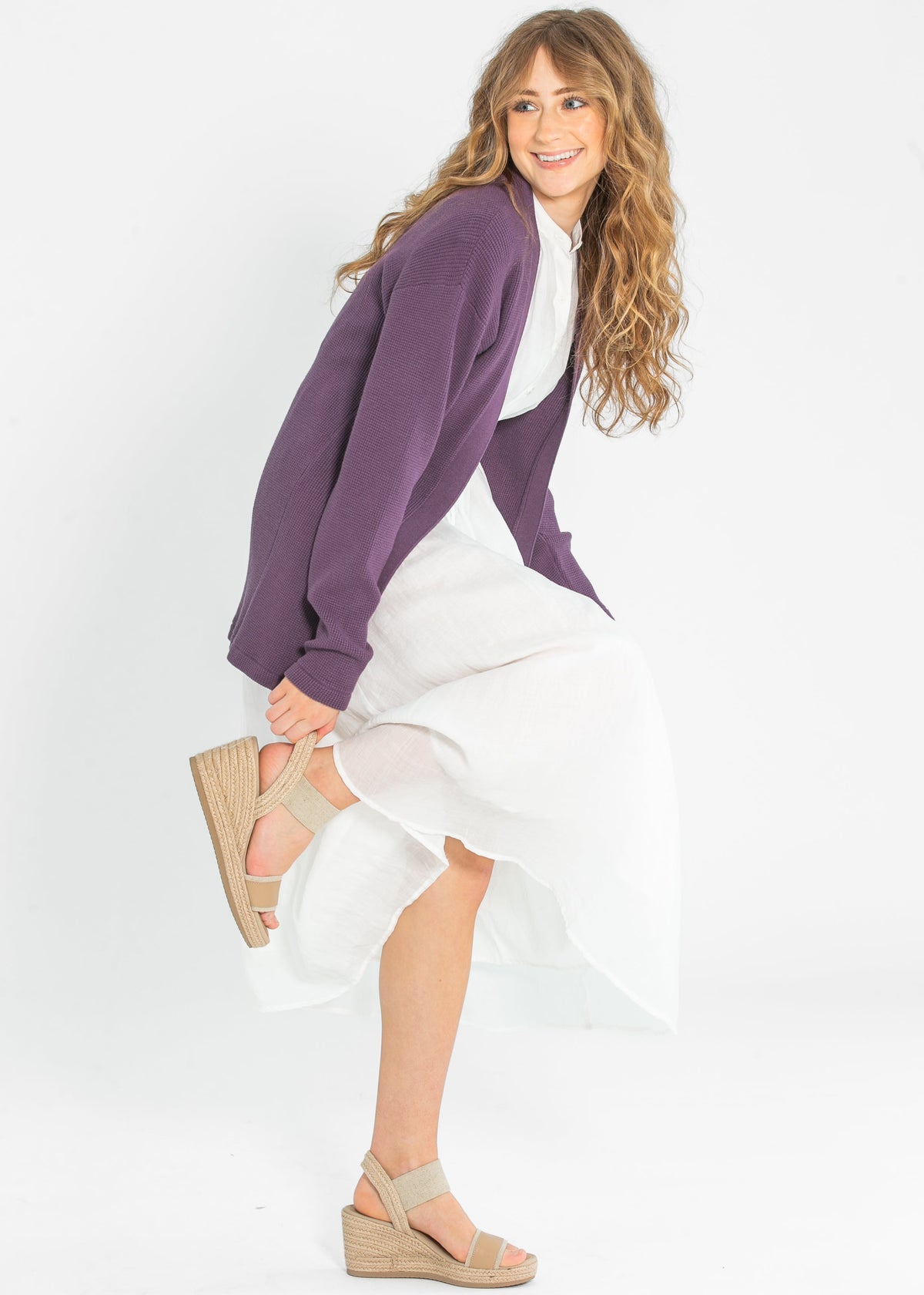 Essential Waffle Knit Cardigan - FINAL SALE