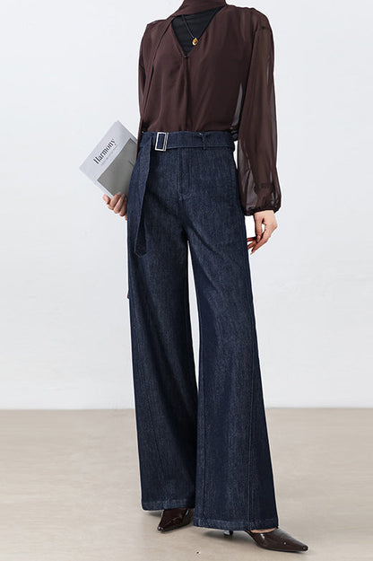 High Waist Loose Straight Leg Jeans