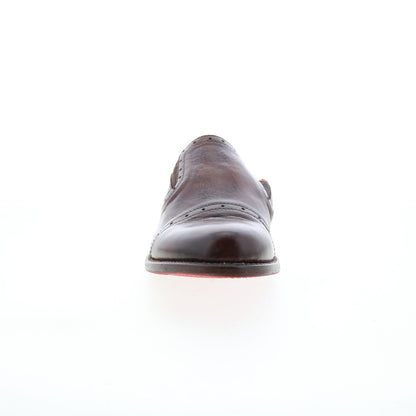 Bed Stu Jackie F346013 Womens Brown Leather Slip On Mules Flats Shoes