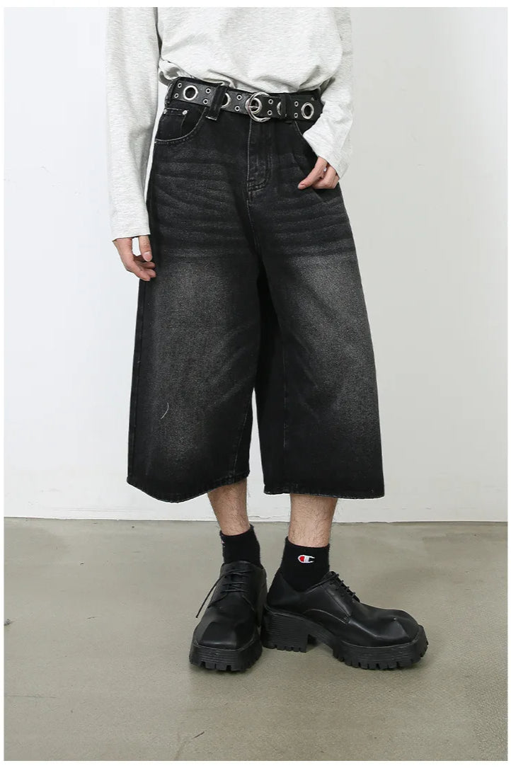 Vintage Y2K Loose Cropped Jeans