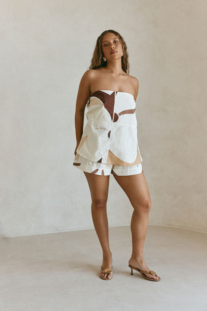 Ria Playsuit - Sable Floral