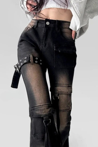 Retro Pocket Bootcut Jeans