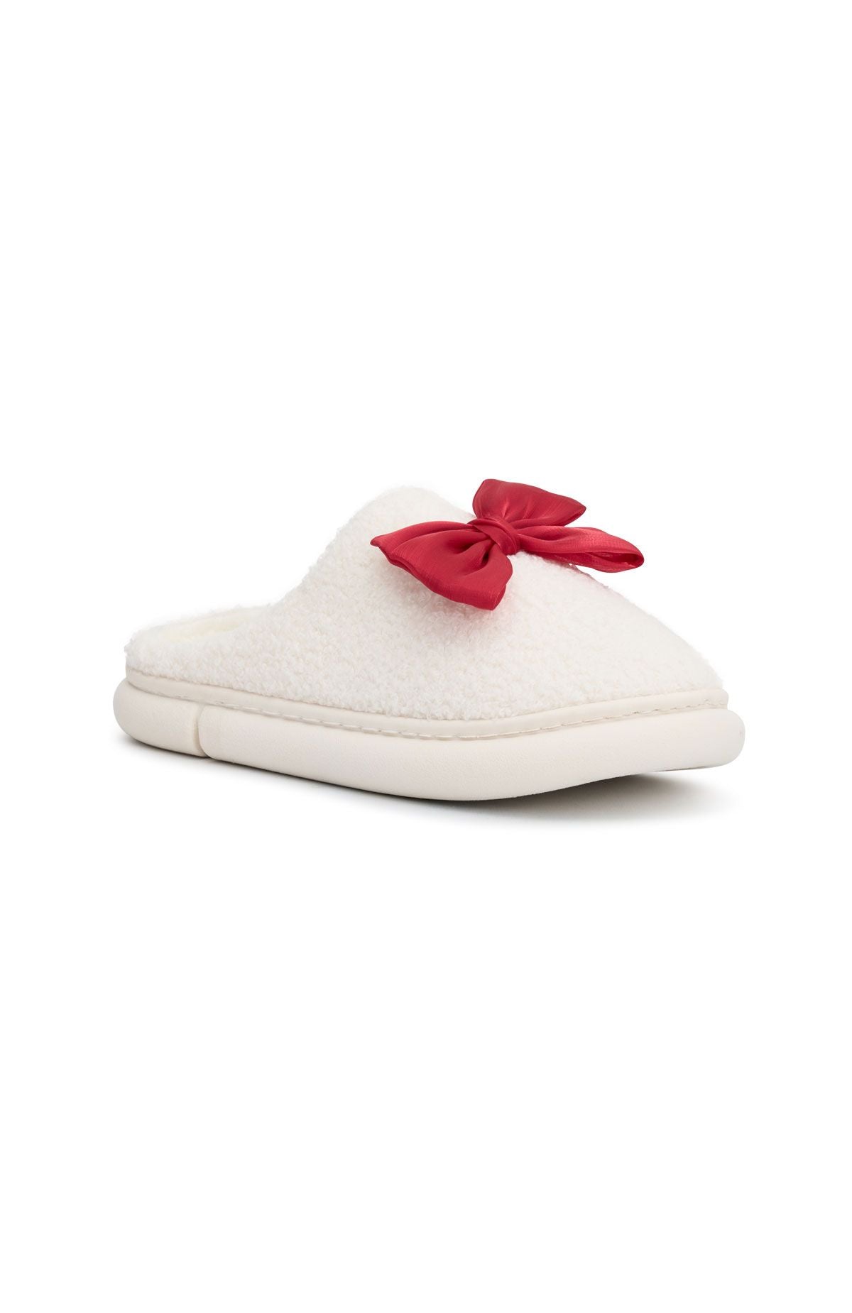 Sophie Slippers White/Red