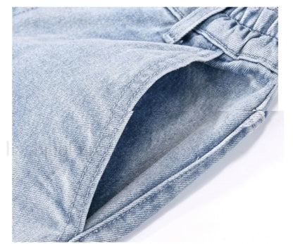 High Street Retro Trendy Loose And Wide Jeans