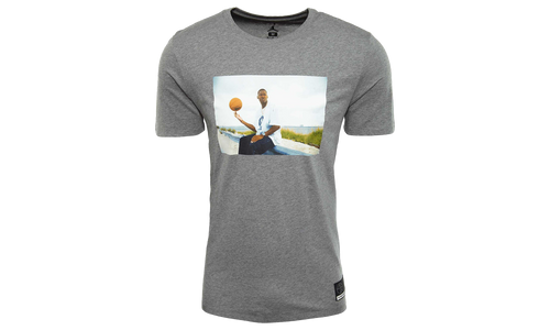 Sportswear Aj13 "He Got Game" Jesus T-shirt "Carbon Heather" AT0524 091