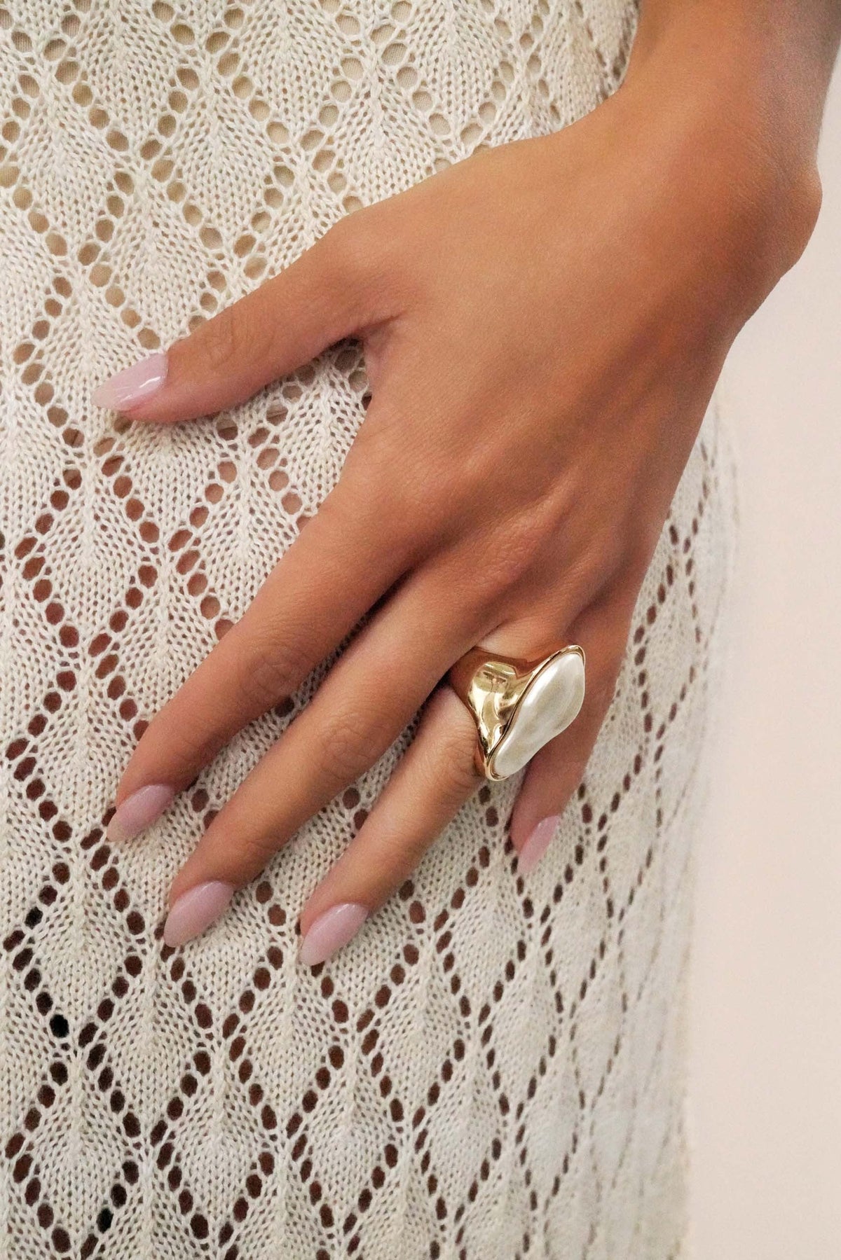 Sea-born Pearl Ring - Pearl