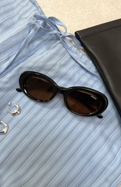 Emerald Sunglasses Black/Chocolate