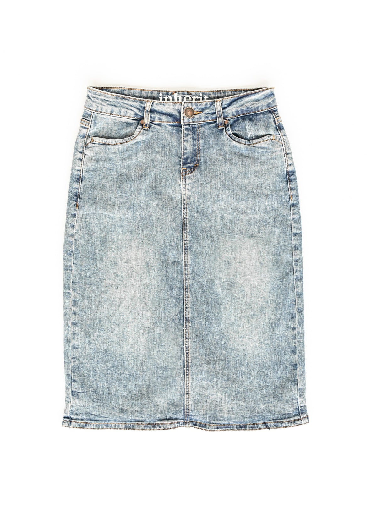 Kaitty Vintage Wash Midi Skirt - FINAL SALE