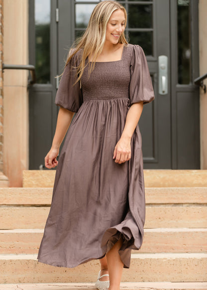 Kayleen Smocked Bodice Maxi Dress - FINAL SALE