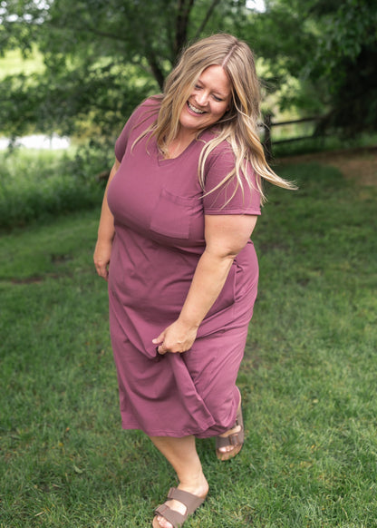 Finley V-neck T-shirt Dress