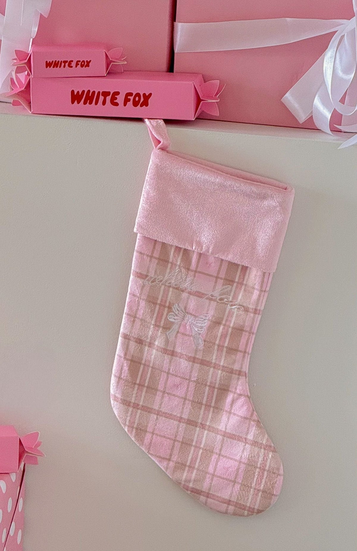 Xmas Stocking Neapolitan Check