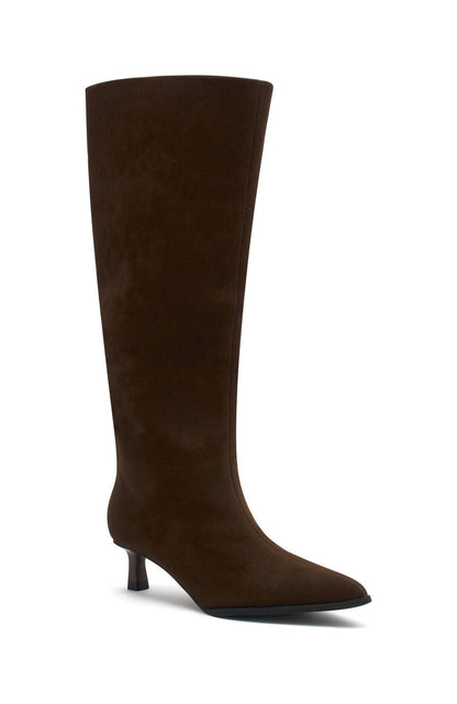 Juliette Knee High Boots Chocolate Faux Suede