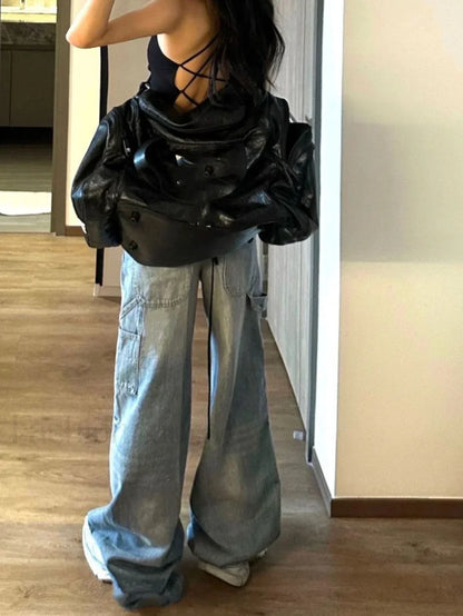 Vintage Straight Graceful Loose Boyfriend Jeans