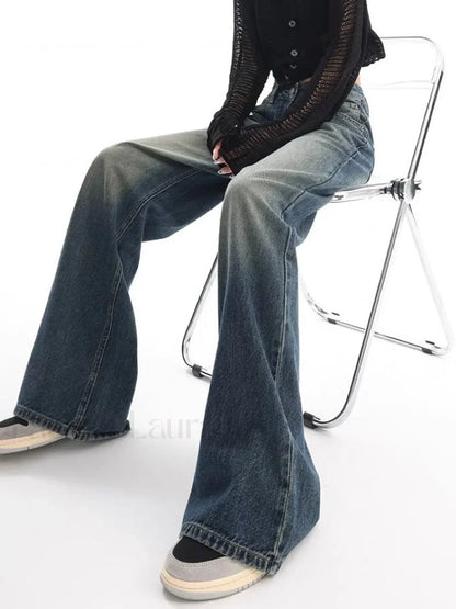 Vintage Wash 90's Trendy Baggy Boyfriend Jeans
