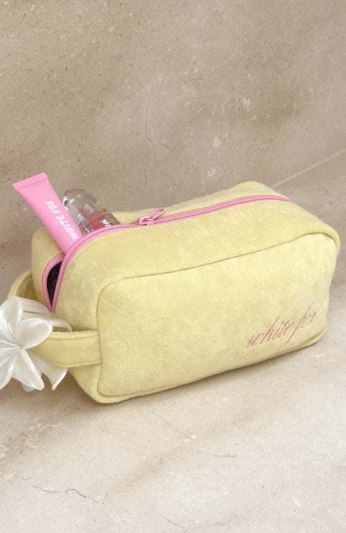 Lillian Cosmetic Bag Lemon