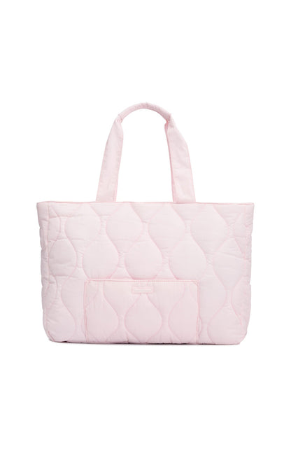 Always Moving Quilted Tote Bag Ballet Pink