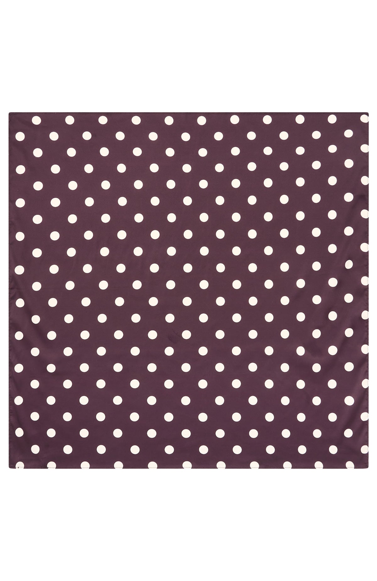Broken Love Scarf Choc/Cream Polka Dot